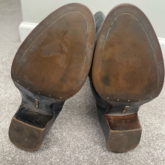 Louise et cie black leather lo-verrah knee high riding boots 38.5 8.5 - Picture 8 of 8